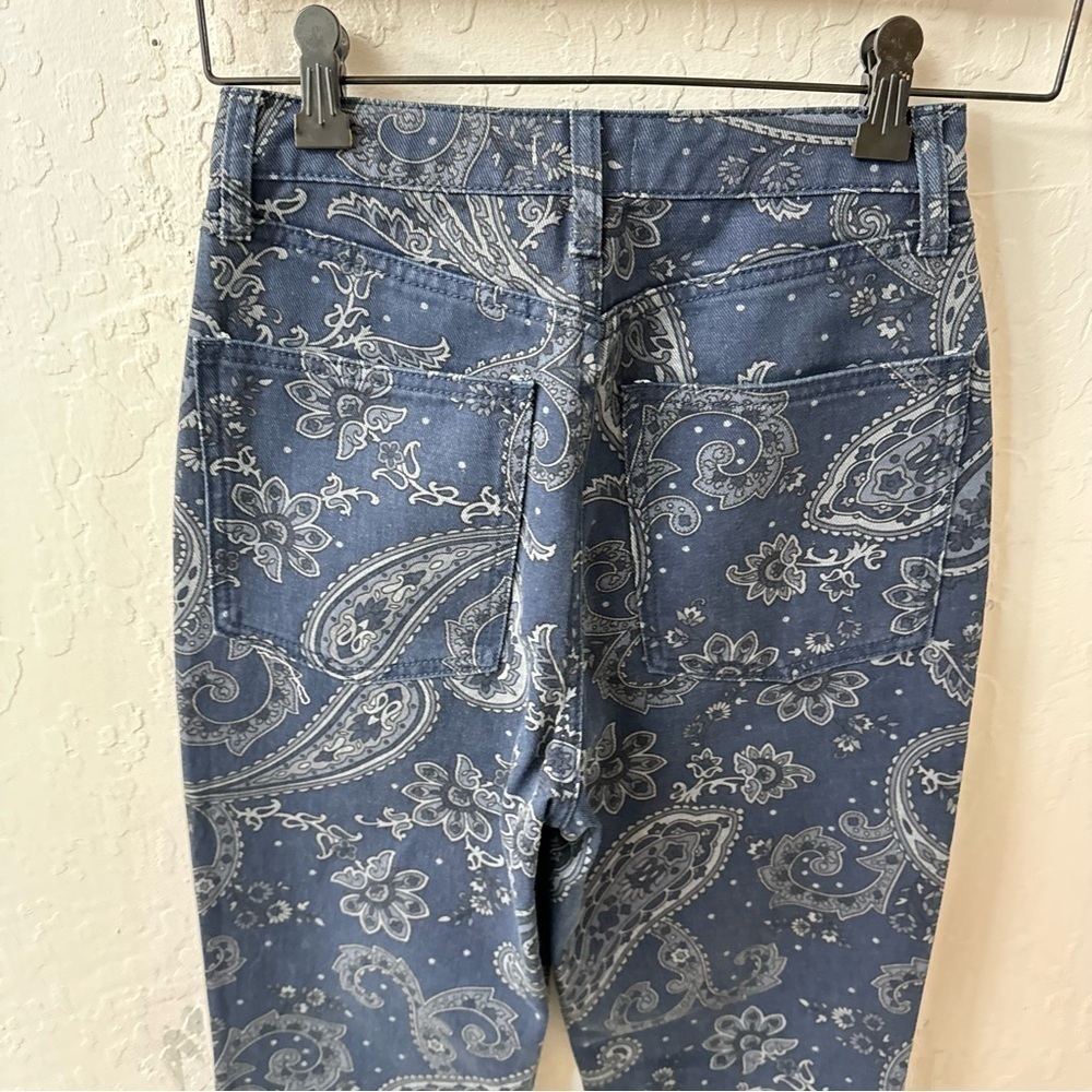 We Wore What The Icon Jean Night Sky Paisley Navy Blue Size 24 - Picture 8 of 12